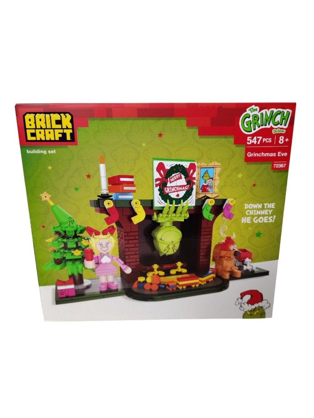Brick Craft Grinchmas Eve Building Set 547-Piece Compatible Christmas Playset Fo